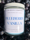 Blueberry Vanilla Soy Jar Candle (Small and Medium)