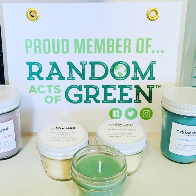 Random Acts of Green and Allen Wick Candles