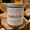 HELLO FALL - Pumpkin Vanilla Maple Soy Jar Candle (Small and Medium)