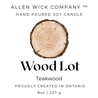 WOOD LOT Teakwood Soy Jar Candle (Small and Medium)